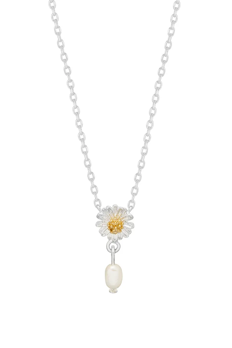 Wildflower Pearl Drop Necklace