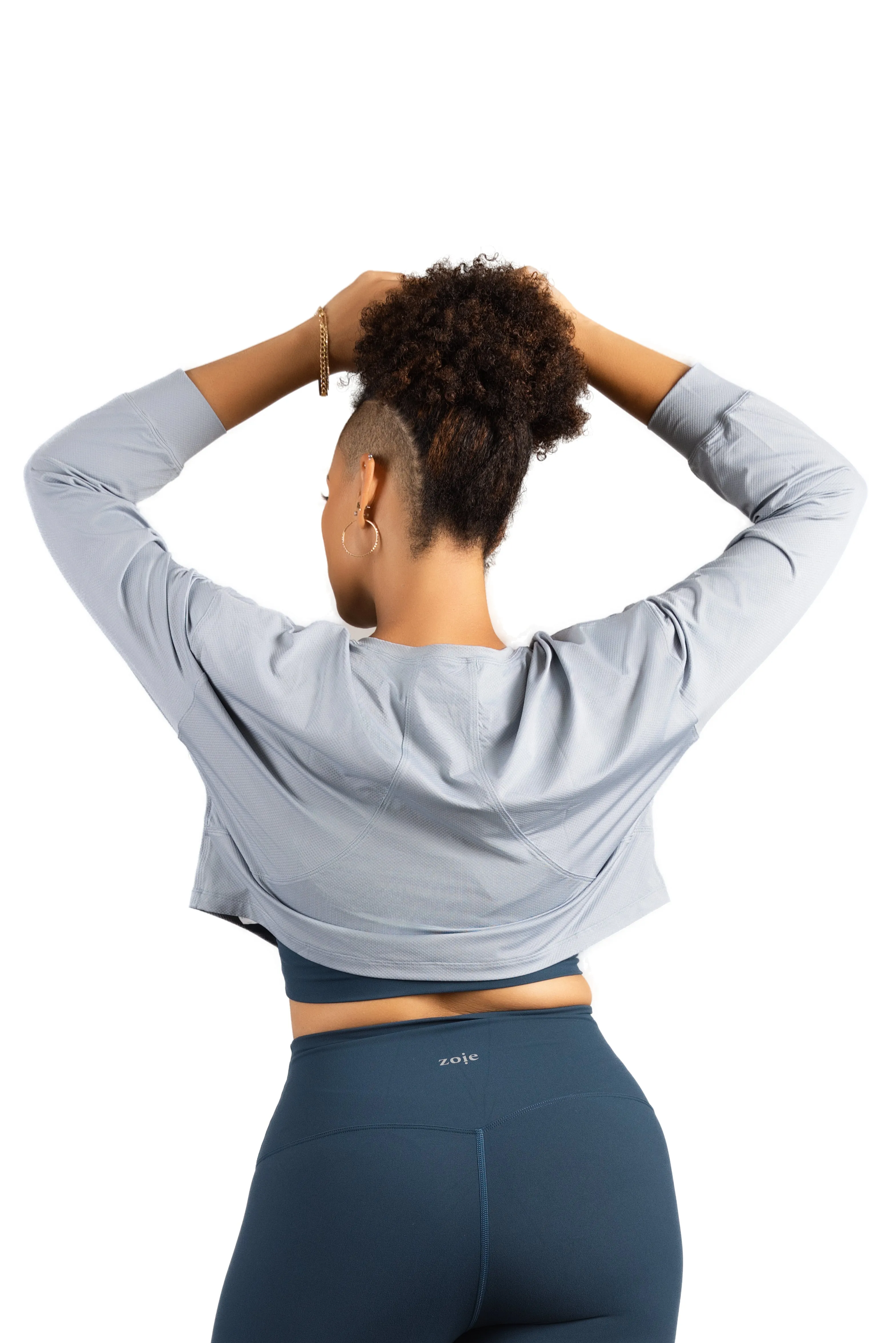 WILLOW LONG SLEEVE TOP BLUE
