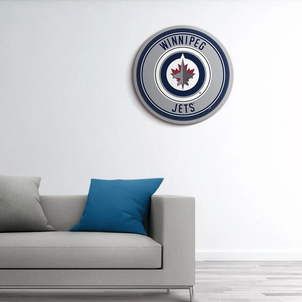 Winnipeg Jets: Modern Disc Wall Sign