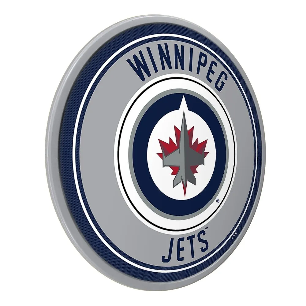 Winnipeg Jets: Modern Disc Wall Sign
