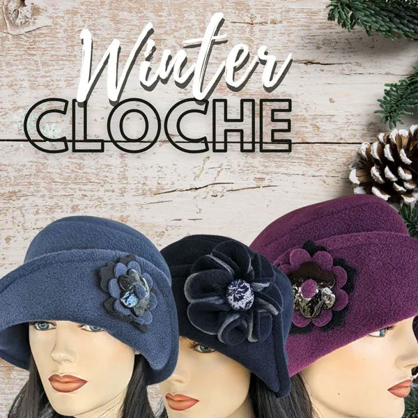 Winter Cloche sewing pattern and instructions, digital format
