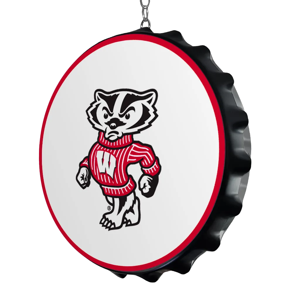 Wisconsin Badgers: Bottle Cap Dangler