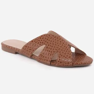 Women "LINDA" Open Toe Comfy Slippers