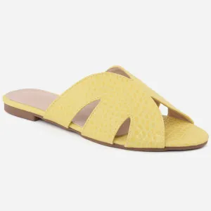 Women "LINDA" Open Toe Comfy Slippers