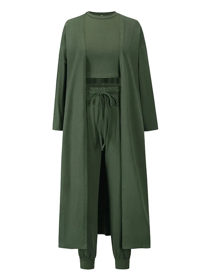 Women's Casual Comfy Slim Outfits Vest Coat Trousers
