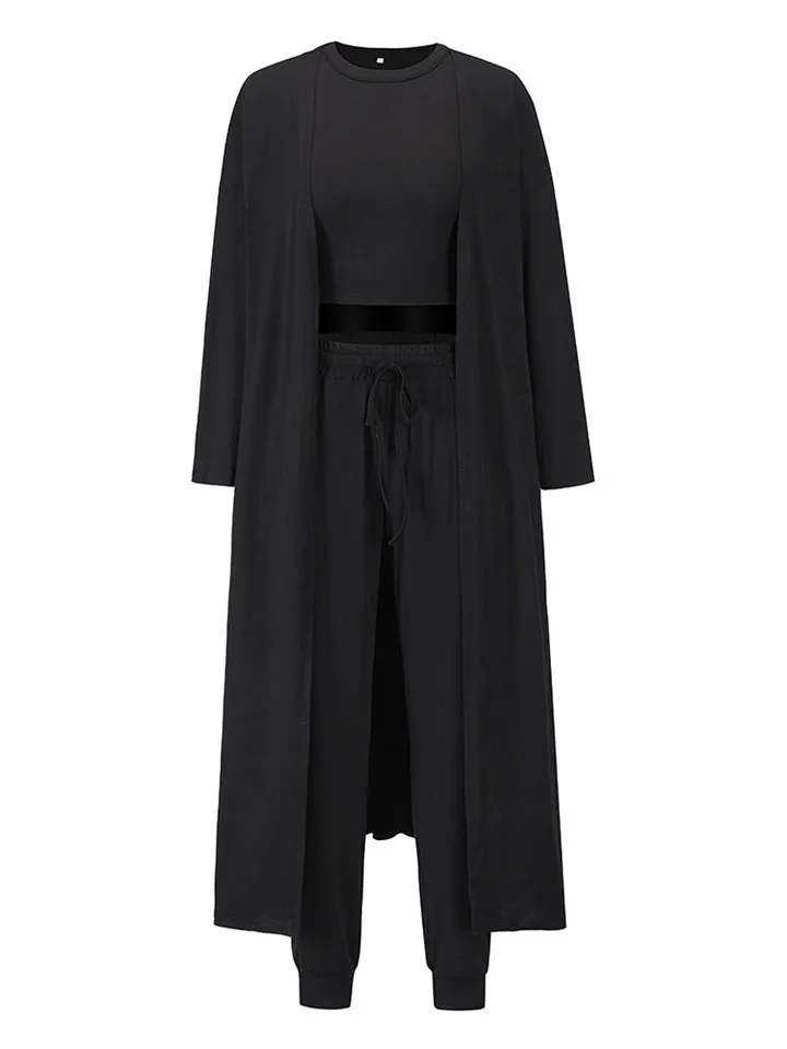 Women's Casual Comfy Slim Outfits Vest Coat Trousers