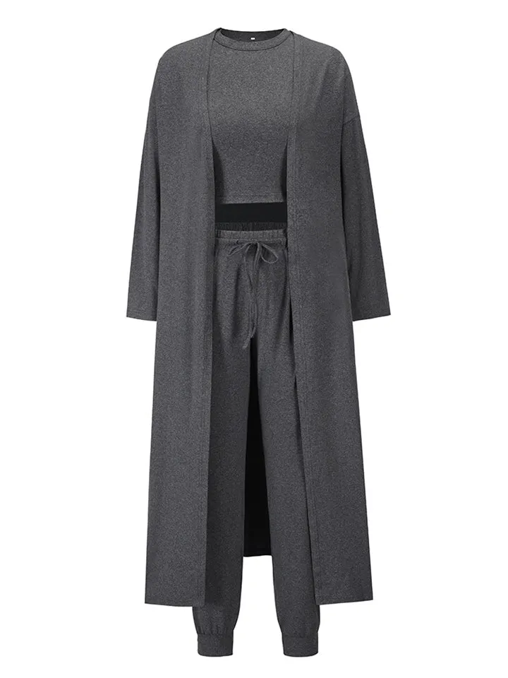 Women's Casual Comfy Slim Outfits Vest Coat Trousers