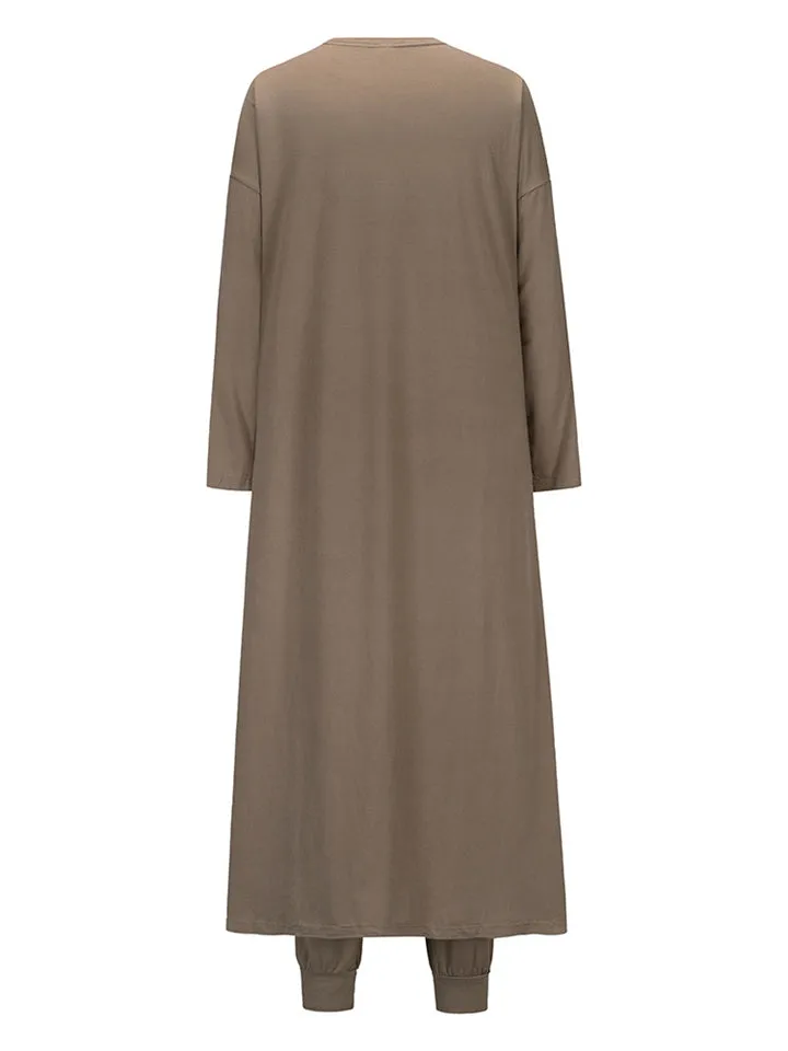 Women's Casual Comfy Slim Outfits Vest Coat Trousers