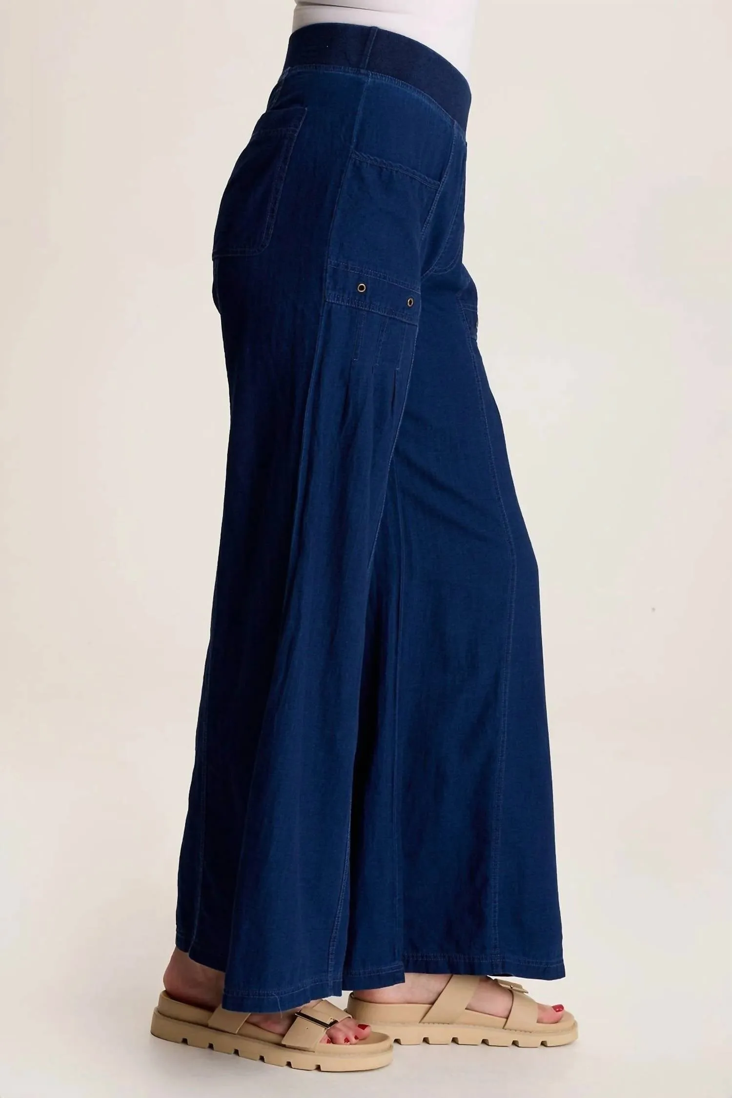 Women's Florentine Wide Leg Pants In Sluice Wash