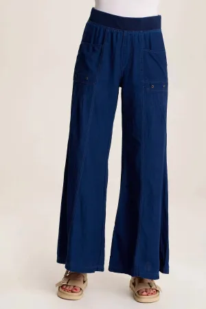 Women's Florentine Wide Leg Pants In Sluice Wash