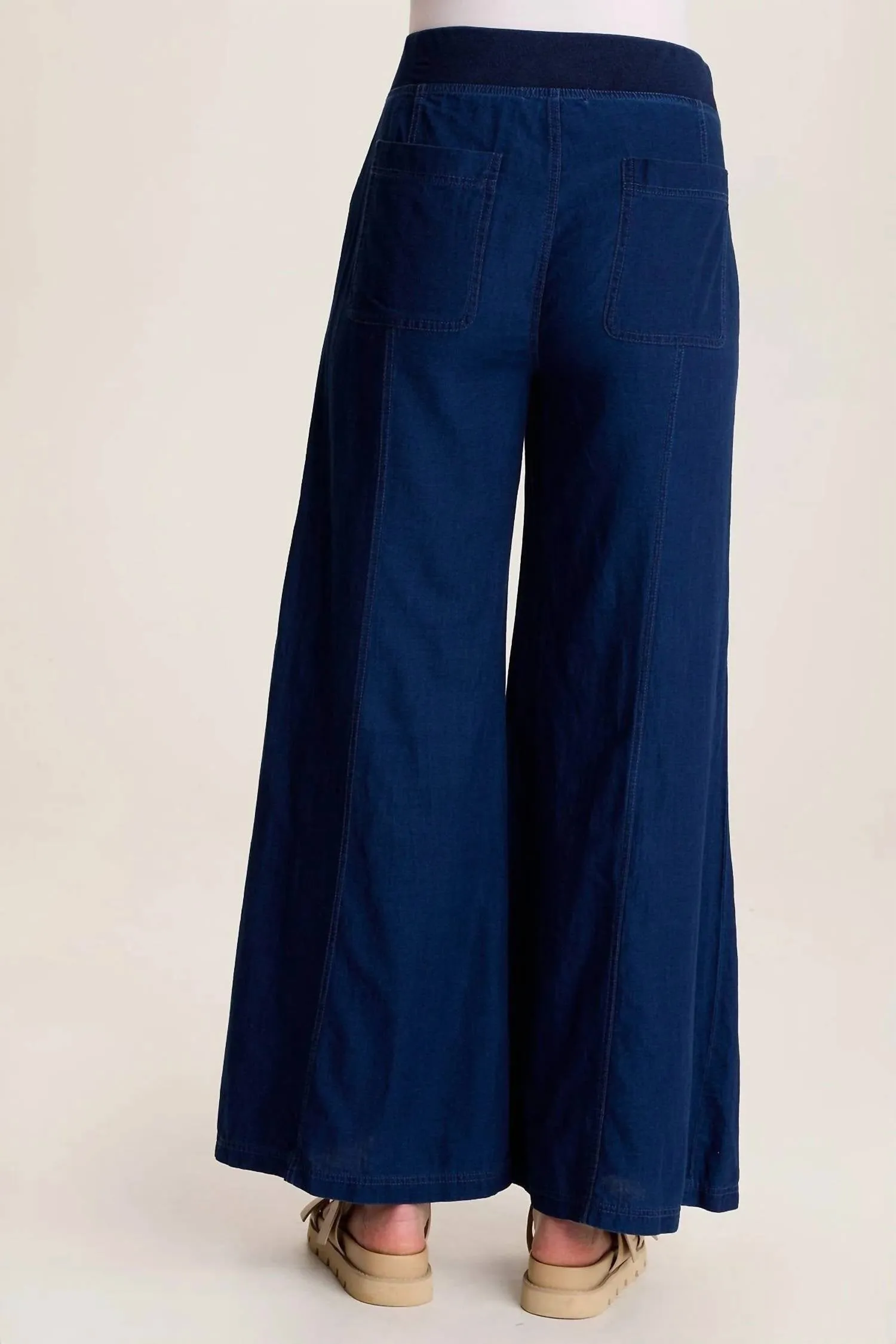 Women's Florentine Wide Leg Pants In Sluice Wash