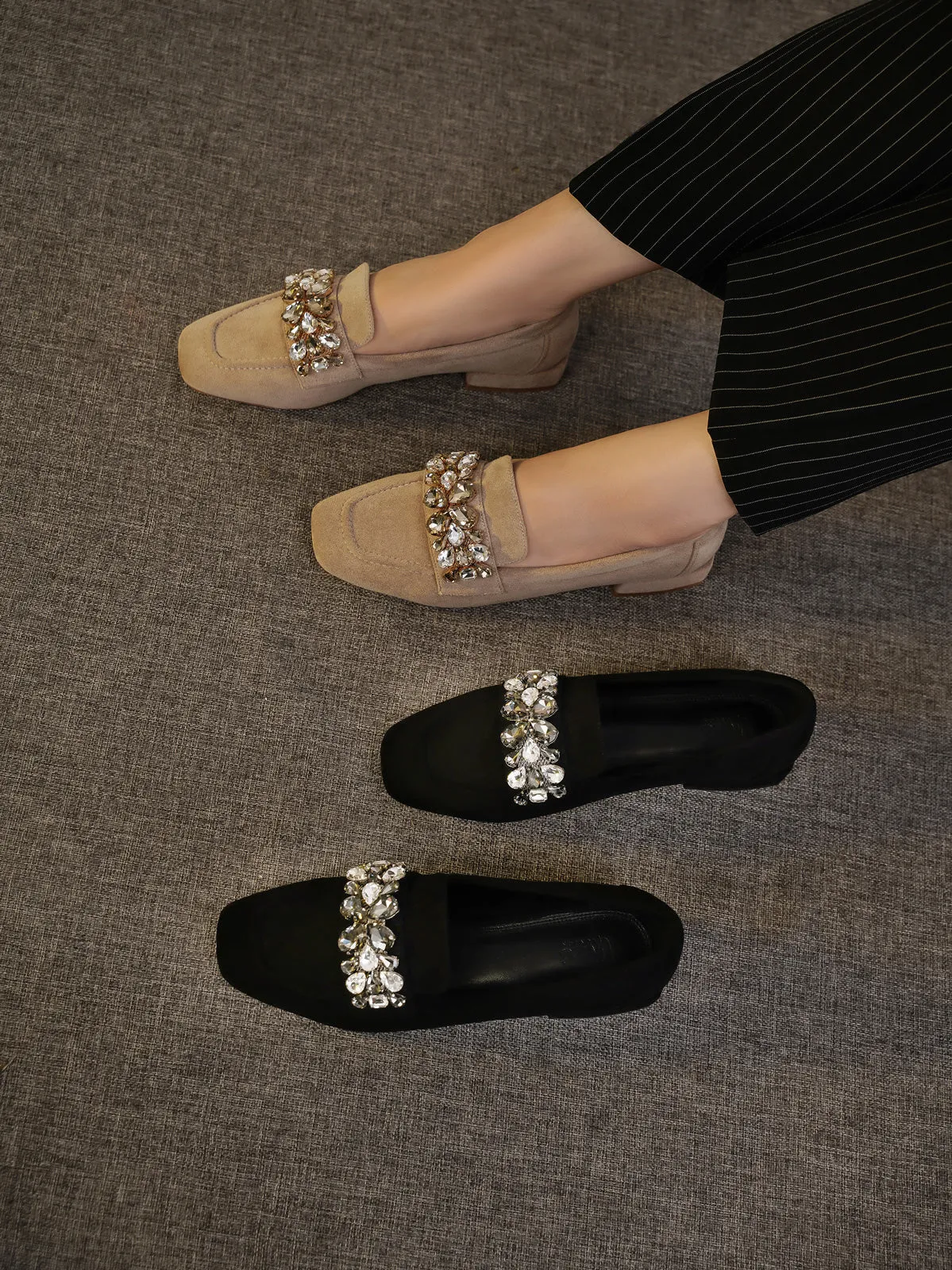 Womens "AVALOS" Comfy Slip On Ballerinas