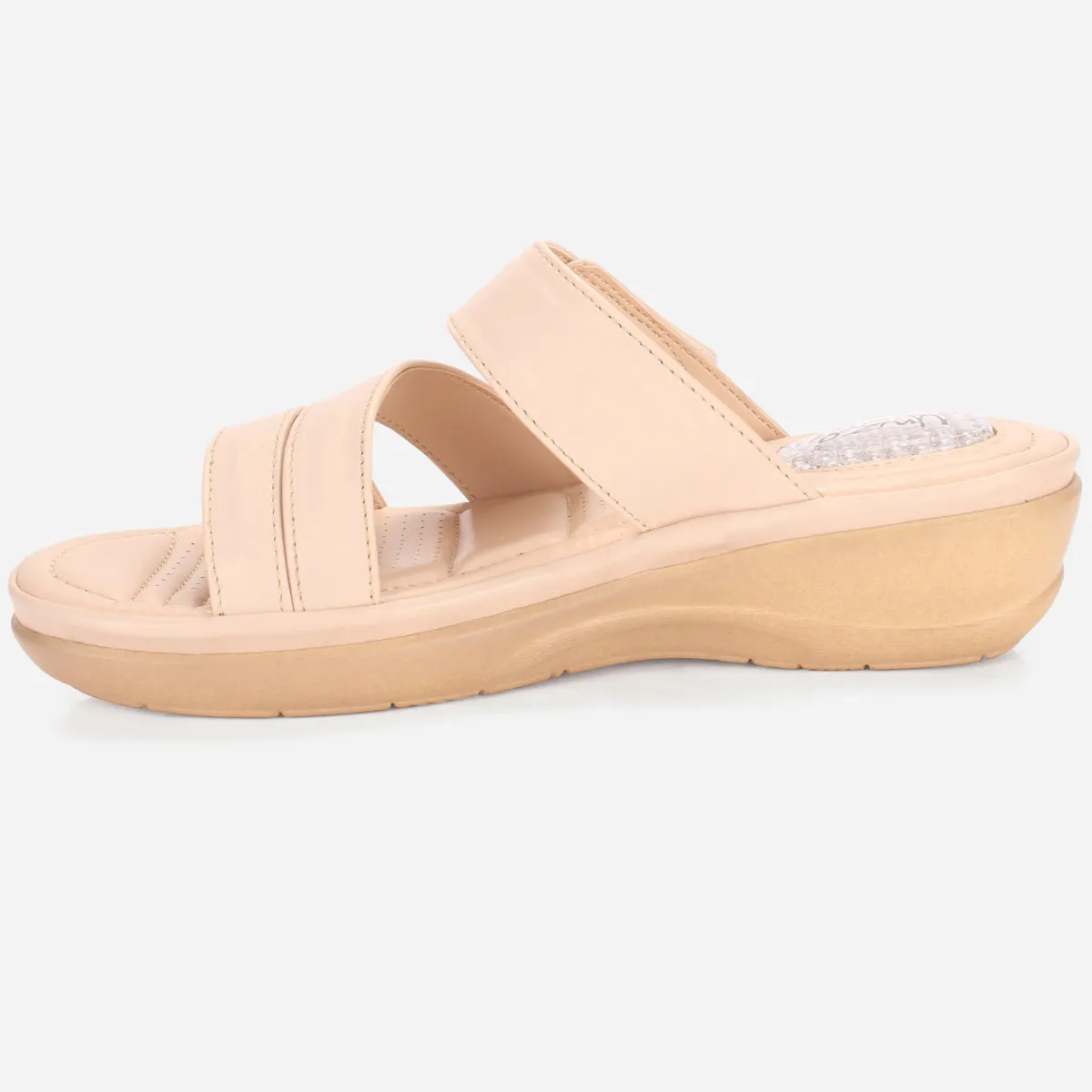 Womens "DIANA" Comfy Everyday Casual Wedge Slippers