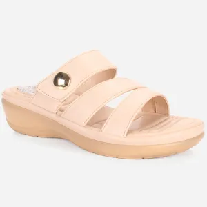 Womens "DIANA" Comfy Everyday Casual Wedge Slippers