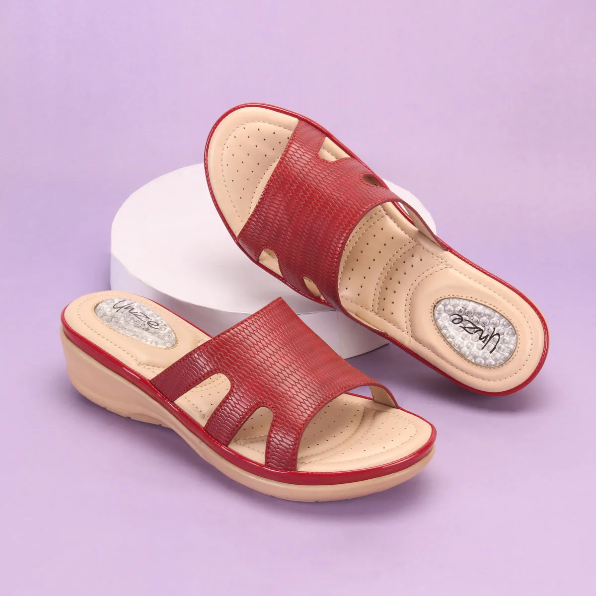 Women's "HUIX" Casual Everyday Wedge Slippers