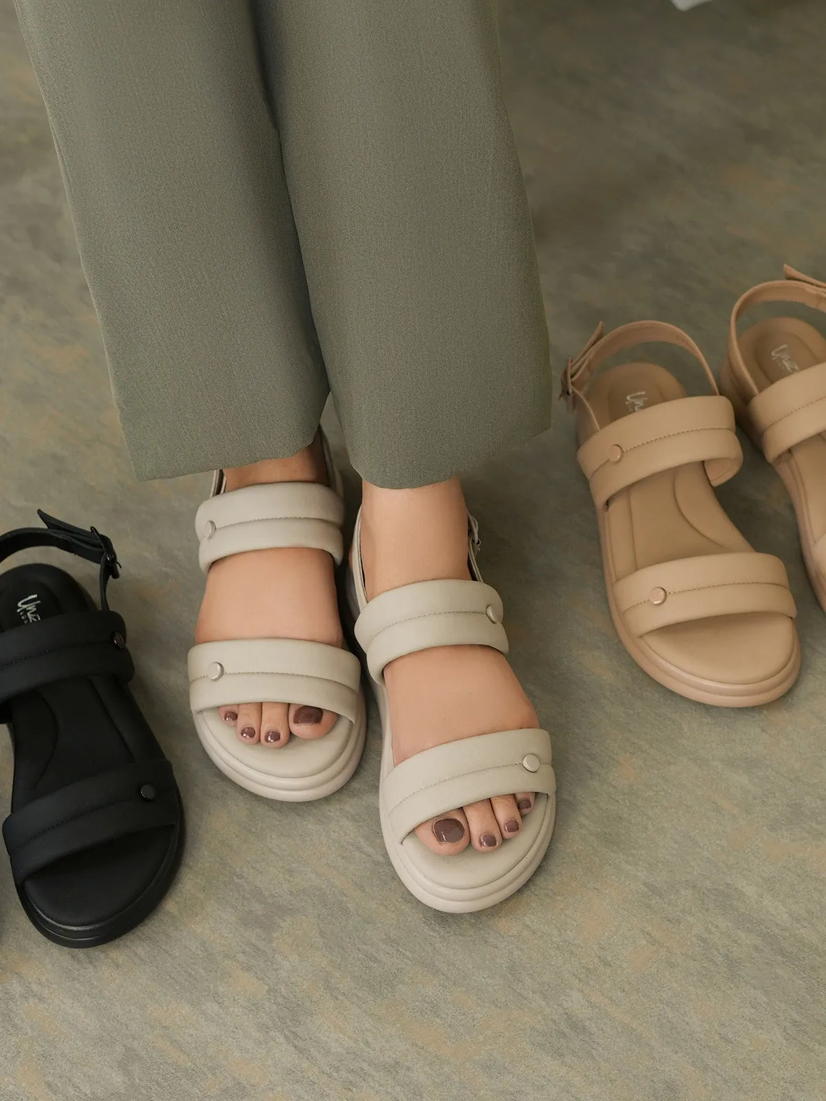 Womens "KAPULE" Comfy Backstrap Sandals