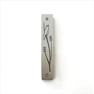 Wren Mezuzah in Pewter