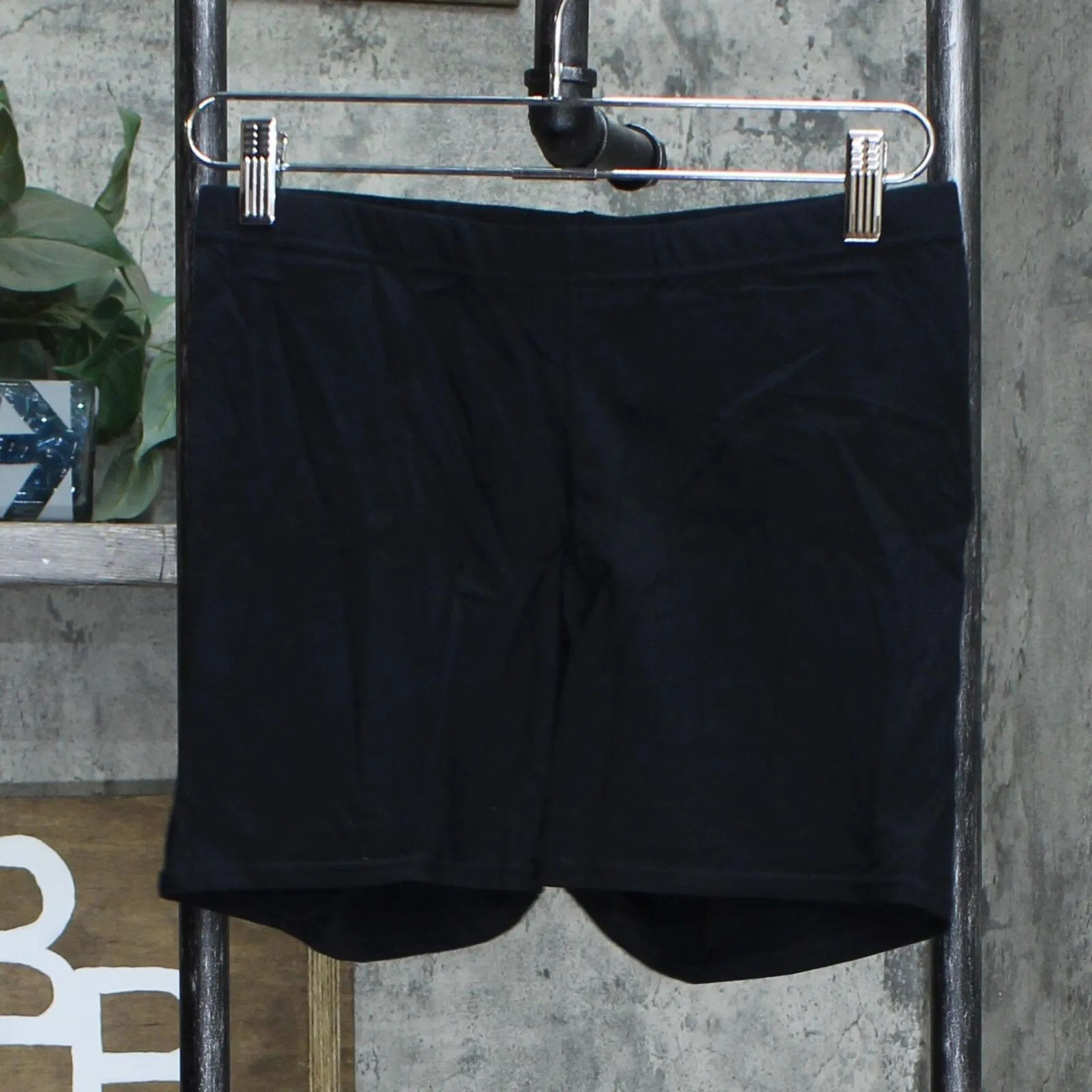 Xhilaration Women's Cotton Bike Shorts PTL-4337 Black XL