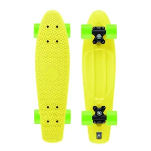 Xootz Kid's Retro Plastic Cruiser Skateboard Yellow 22-Inch