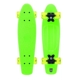 Xootz Kid's Retro Plastic Skateboard with LED Light Up Wheels Green 22-Inch