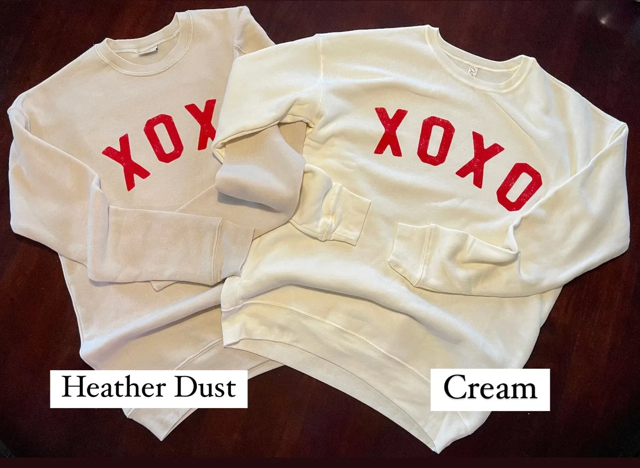 XOXO Fleece Pullover Relaxed Fit Sweatshirt