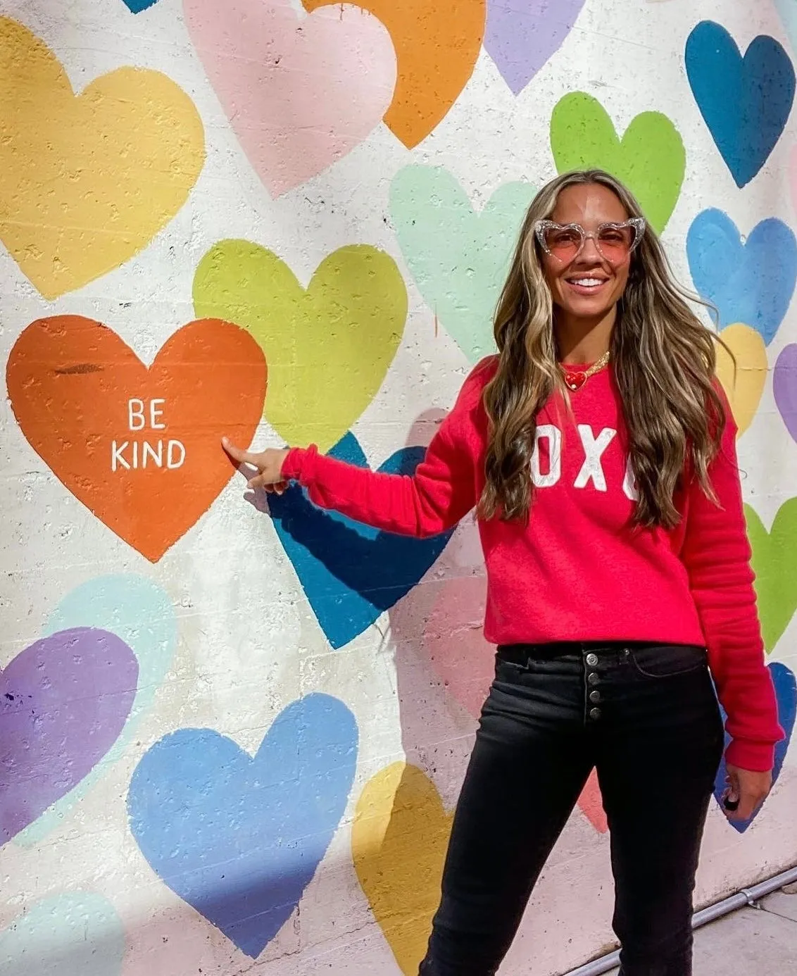 XOXO Fleece Pullover Relaxed Fit Sweatshirt