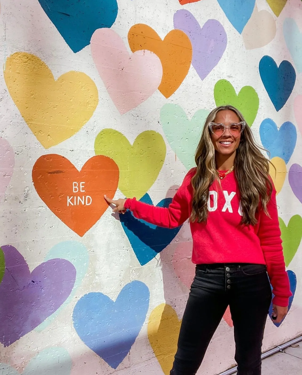 XOXO Fleece Pullover Relaxed Fit Sweatshirt