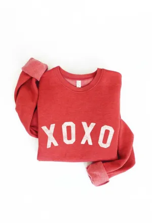 XOXO Fleece Pullover Relaxed Fit Sweatshirt