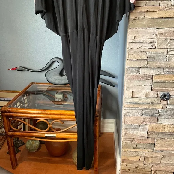 YFB NWOT Slinky Siren Tiger Eye Maxi Dress Twist Knot Boho Tie Dye Pink Black M