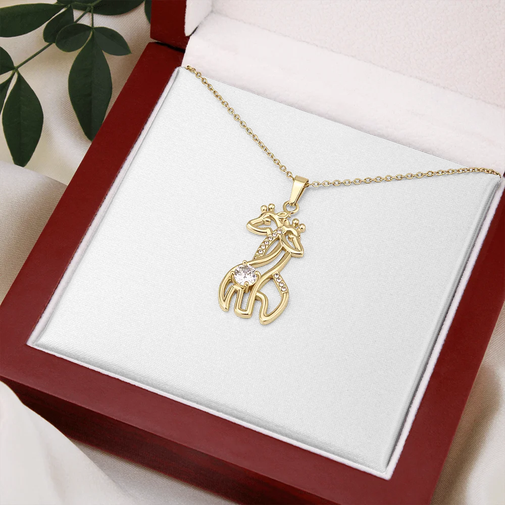 You are the best among the rest-Giraffe Necklace for Mother, From Son