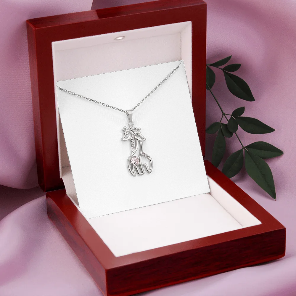 You are the best among the rest-Giraffe Necklace for Mother, From Son