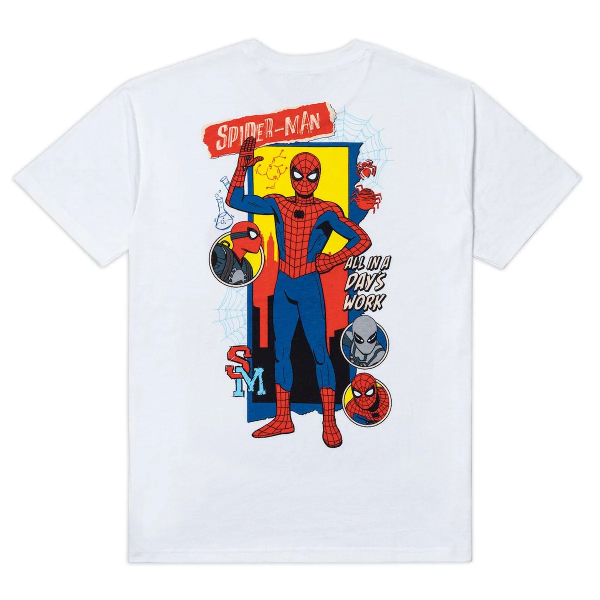 Your Friendly Neighborhood Spider-Man "All in a Day's Work" – Crewneck Tee