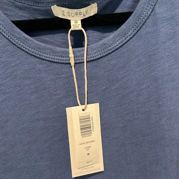 Z SUPPLY NWT Mystic Midi / Maxi Tank Dress - Stormy Blue - Simple Casual