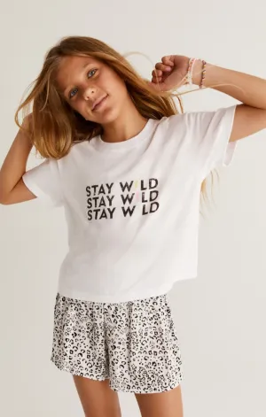 Z Supply - Stay Wild Tee - White