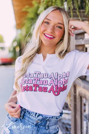 Zeta Tau Alpha Repeating Recruitment Tee