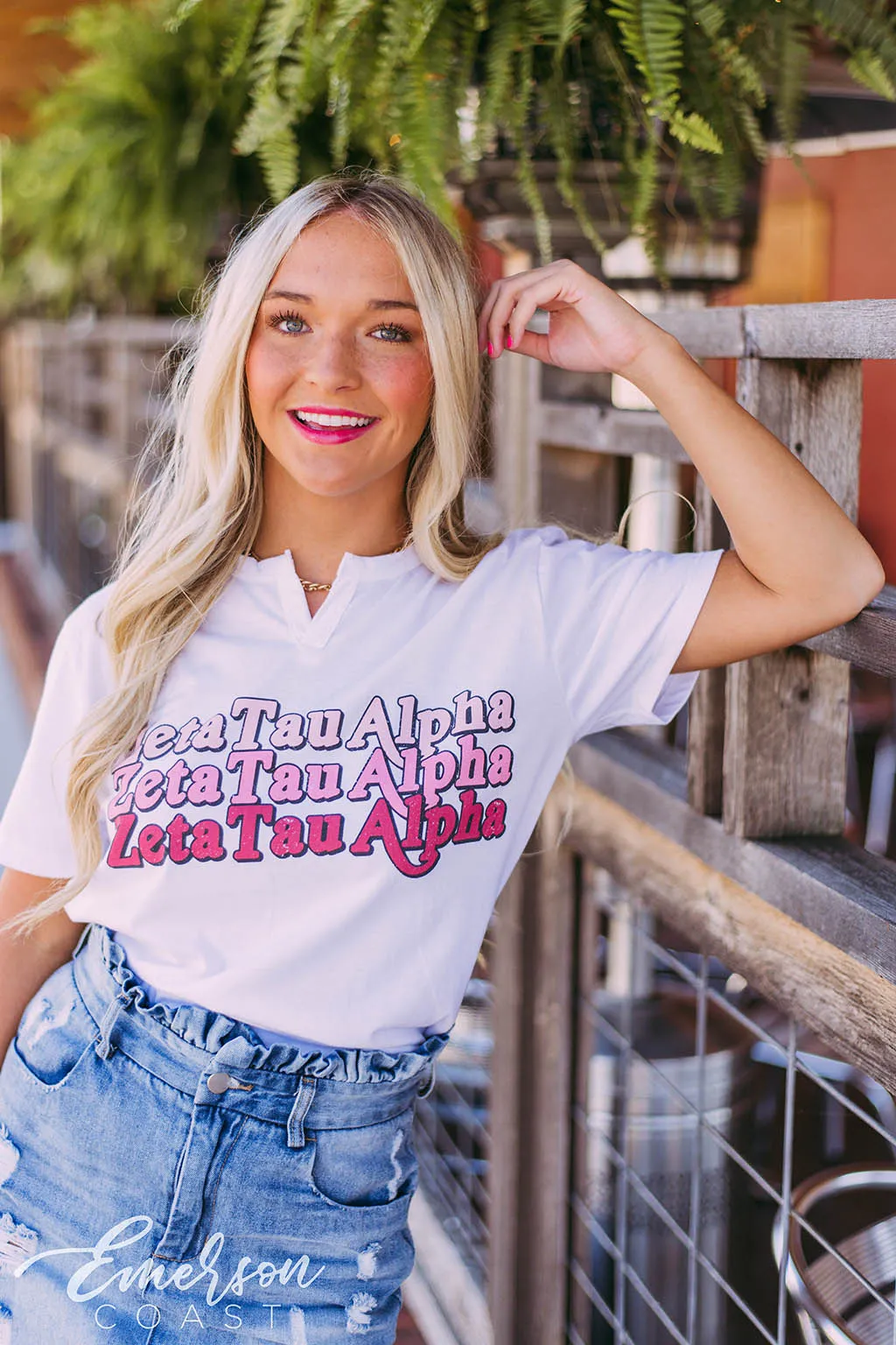 Zeta Tau Alpha Repeating Recruitment Tee